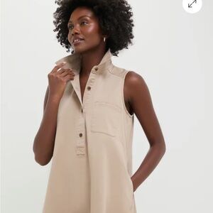 Tuckernuck Tan Khaki Sleeveless Callahan Dress